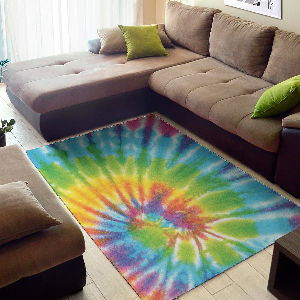 swirl tie dye print area rug floor decor 7934