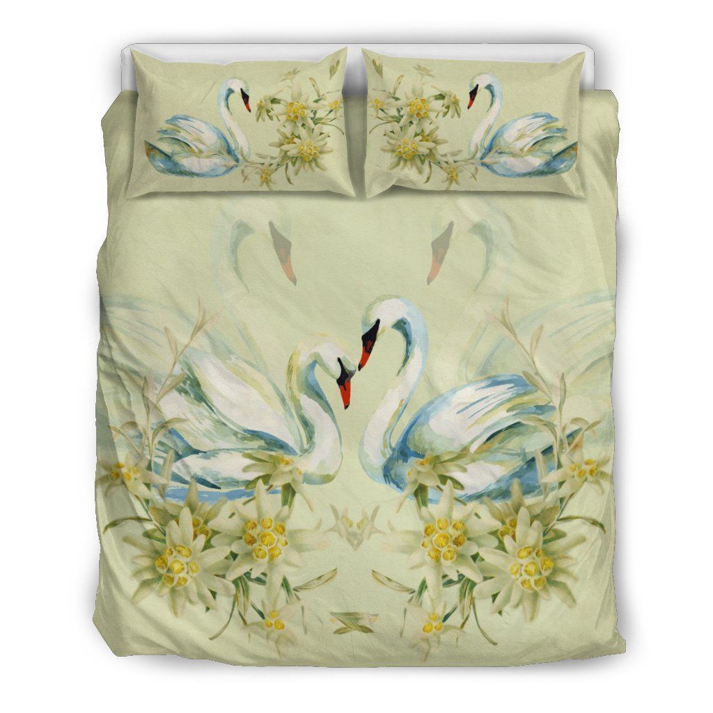 switzerland swan the spirit bedding set bedroom decor 1616
