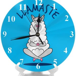 swono llama cartoon animal funny quotes printed wall clock 8918