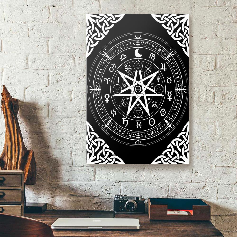 Symbol Of Protection Witch Wicca Canvas Prints - Wall Art Decor symbol of protection witch wicca canvas prints wall art decor 3641