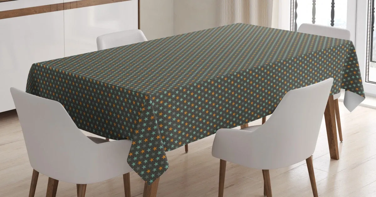 symmetric little pattern 3d printed tablecloth table decor 4231
