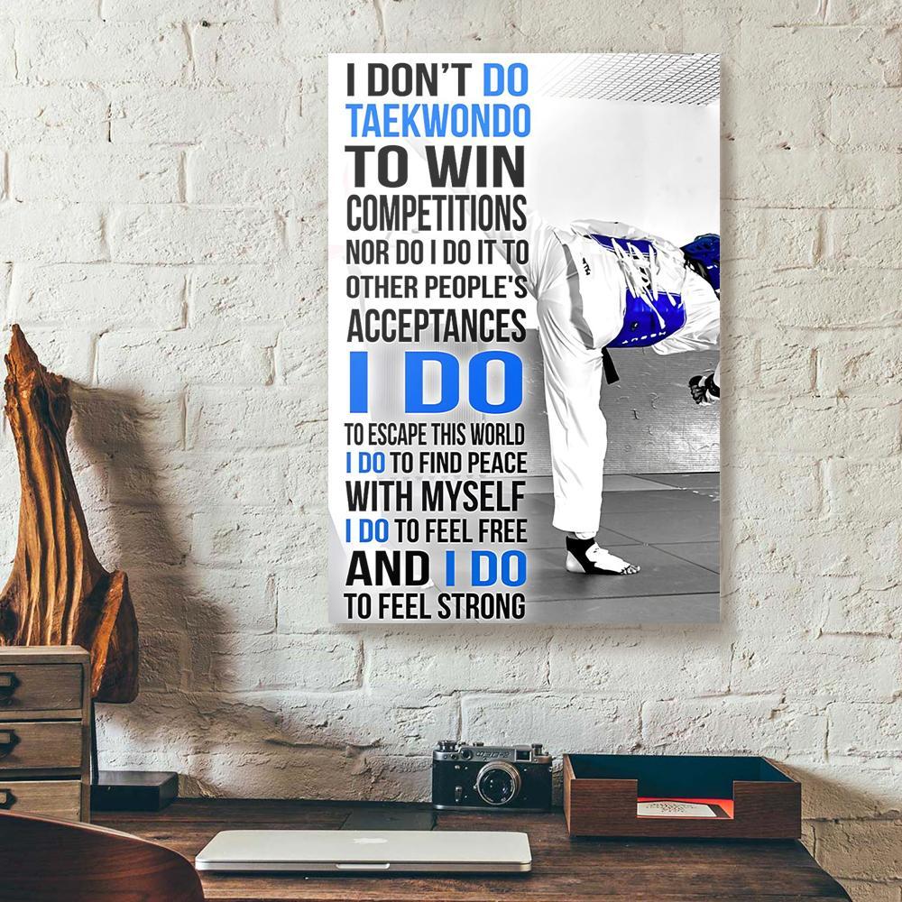 taekwondo canvas prints wall art decor 4053