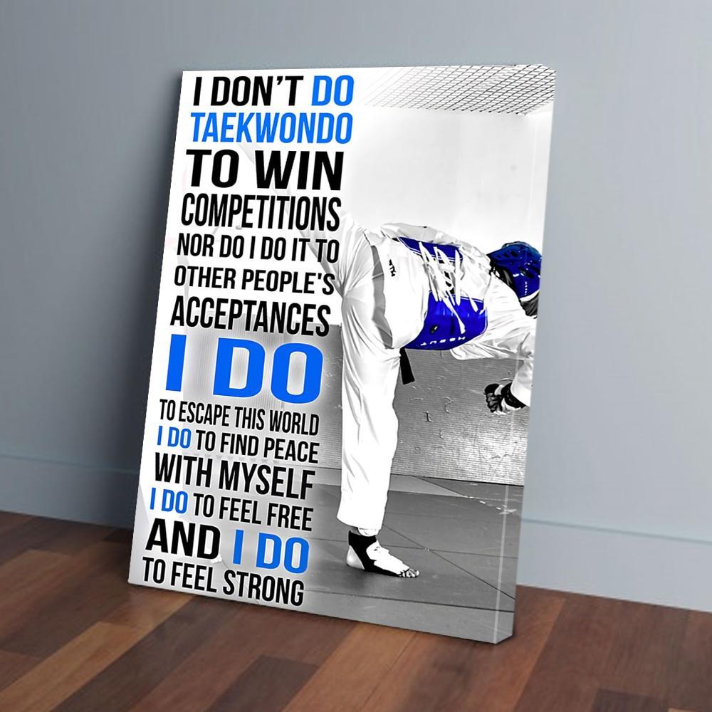 taekwondo canvas prints wall art decor 4702