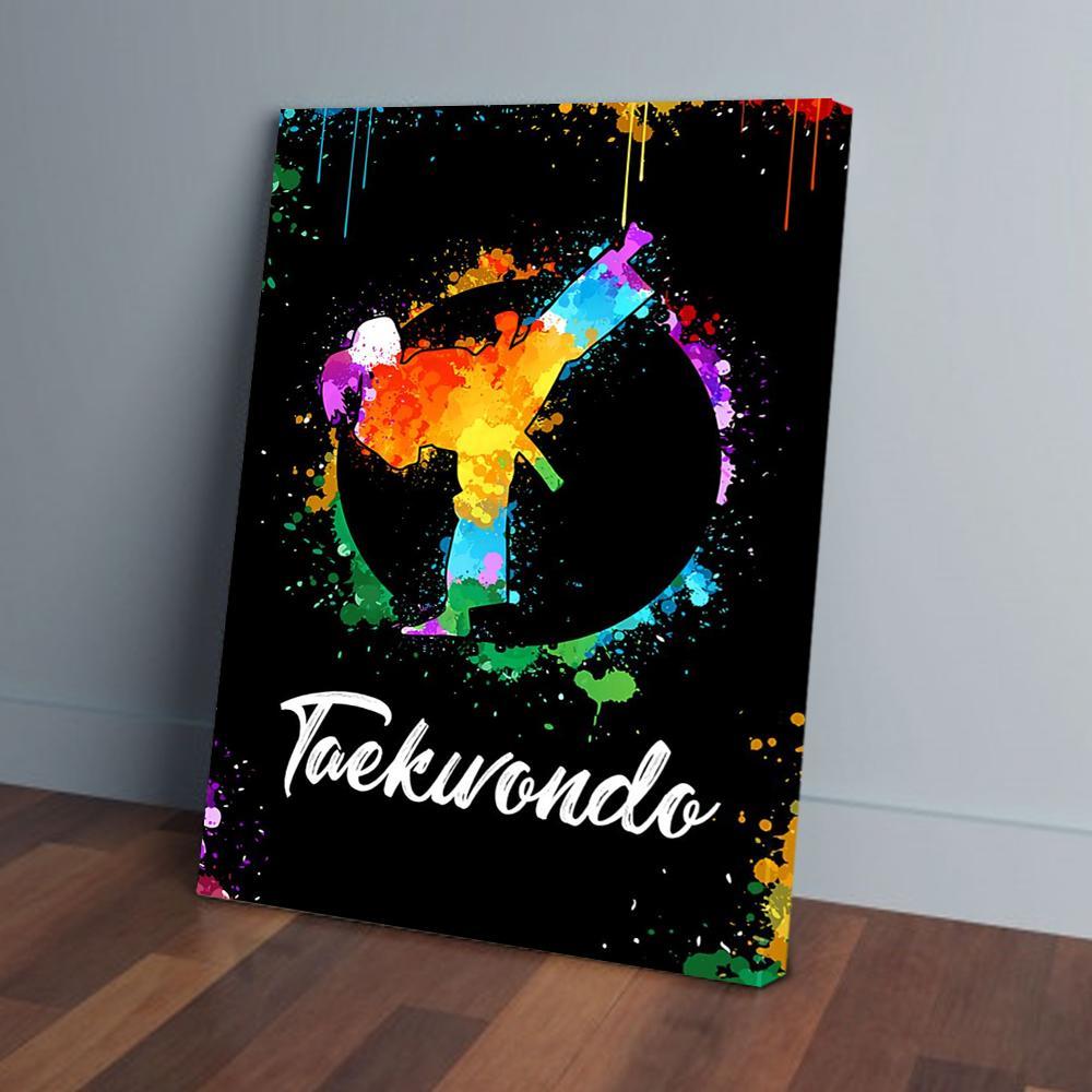 taekwondo canvas prints wall art decor 6158
