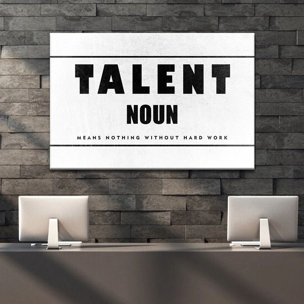 talent motivational positive canvas print wall art decor 1375
