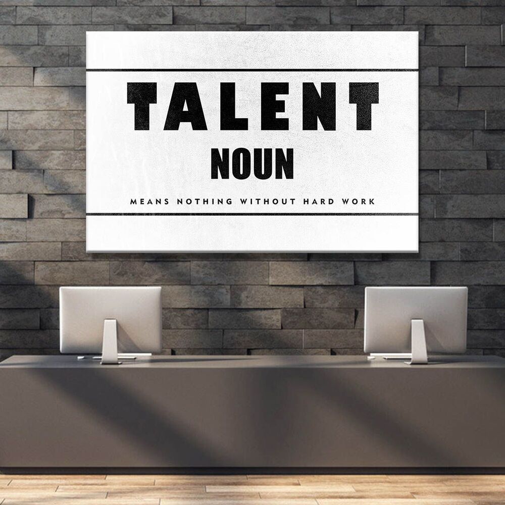 talent motivational positive canvas print wall art decor 1766