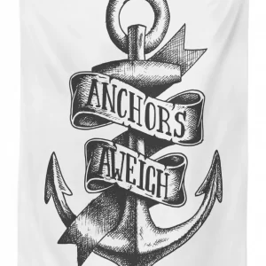 tattoo style old 3d printed tablecloth table decor 3905