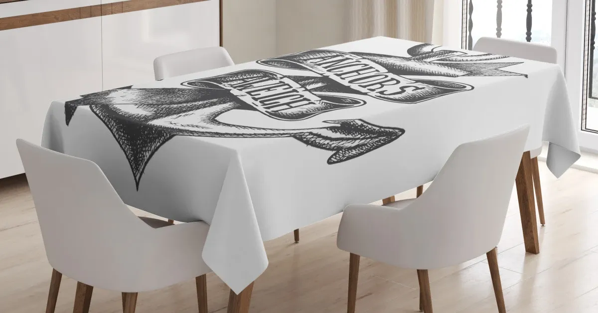 tattoo style old 3d printed tablecloth table decor 6844