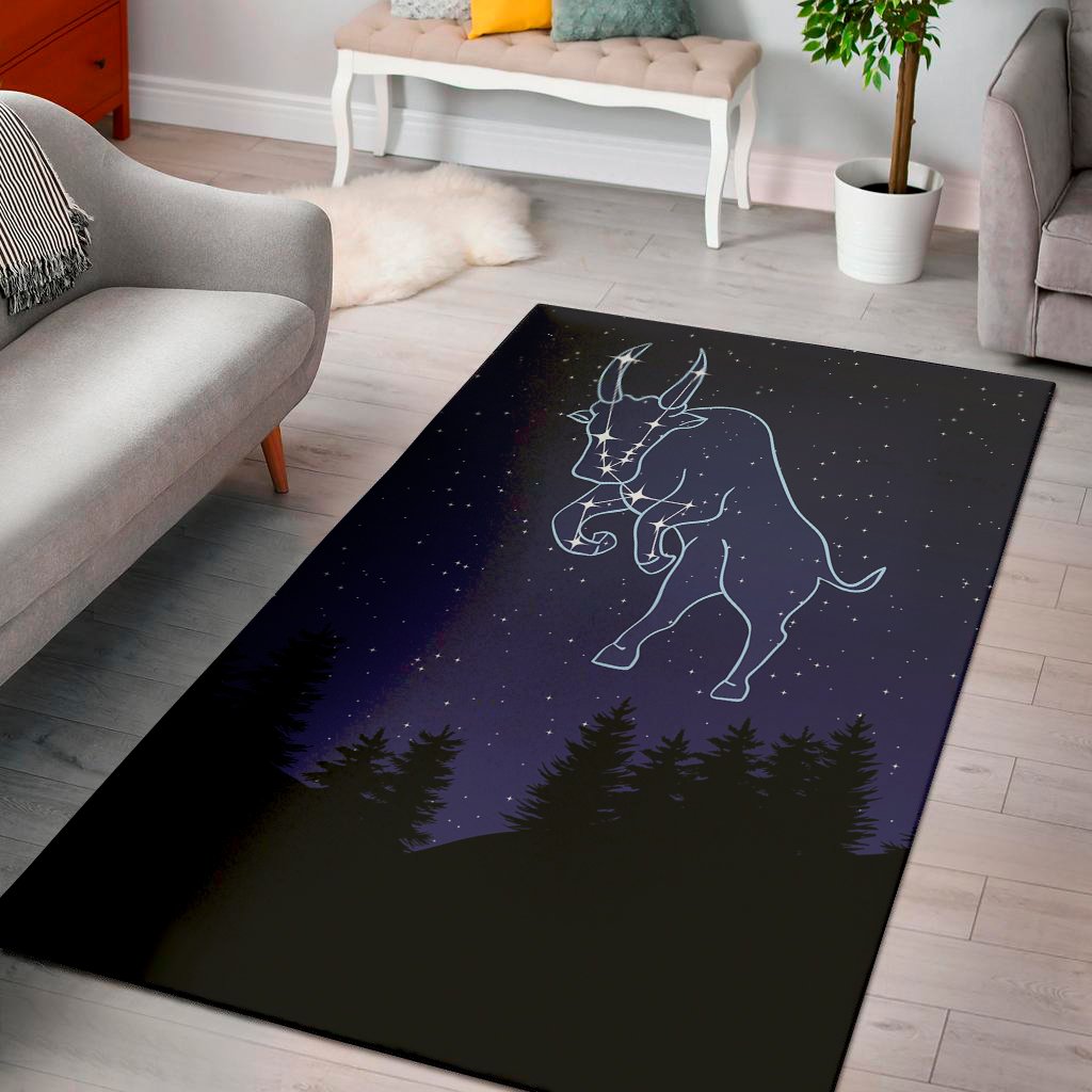taurus constellation print area rug floor decor 2716