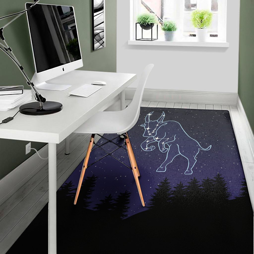 taurus constellation print area rug floor decor 7816