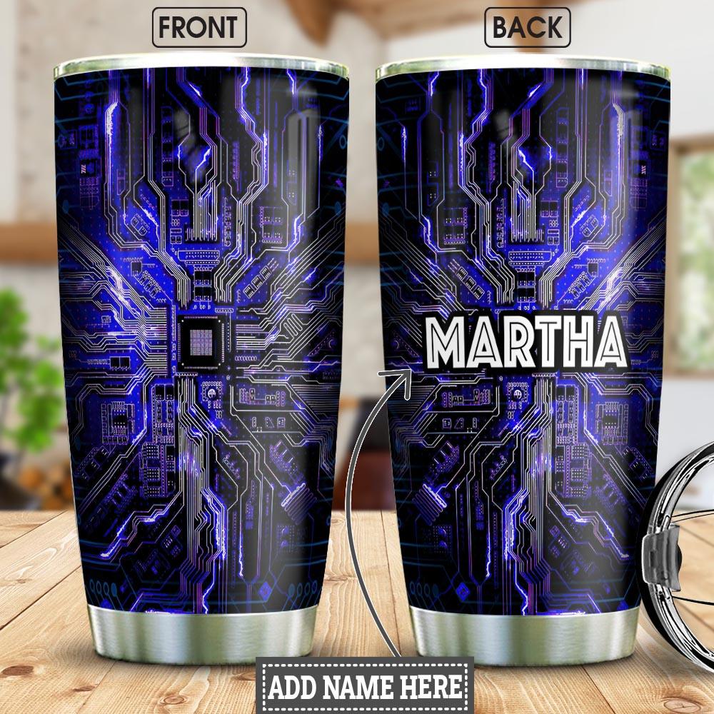 technology personalized stainless steel tumbler 2434