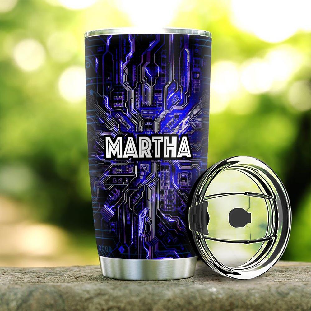 technology personalized stainless steel tumbler 7543