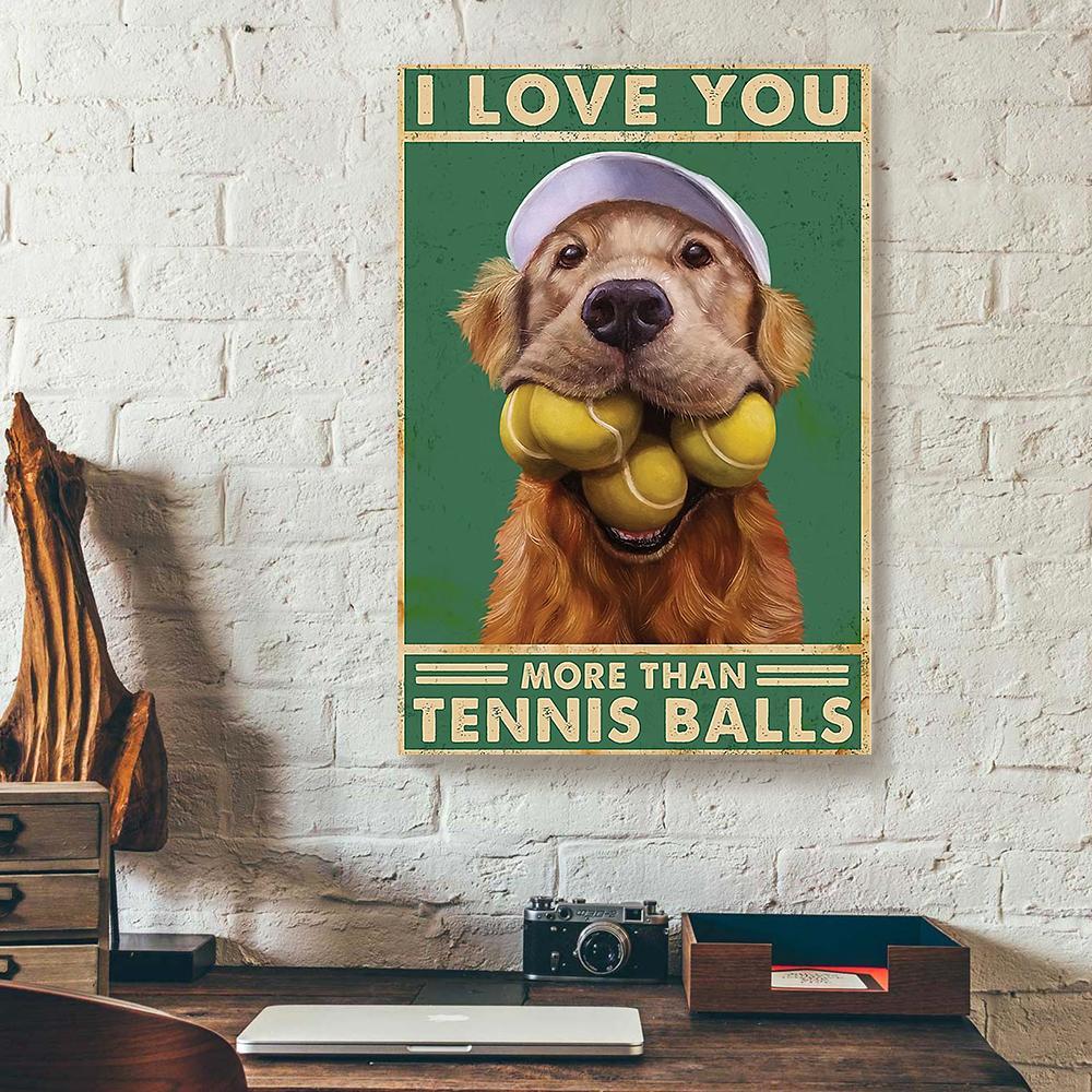 tennis golden canvas prints wall art decor 7589