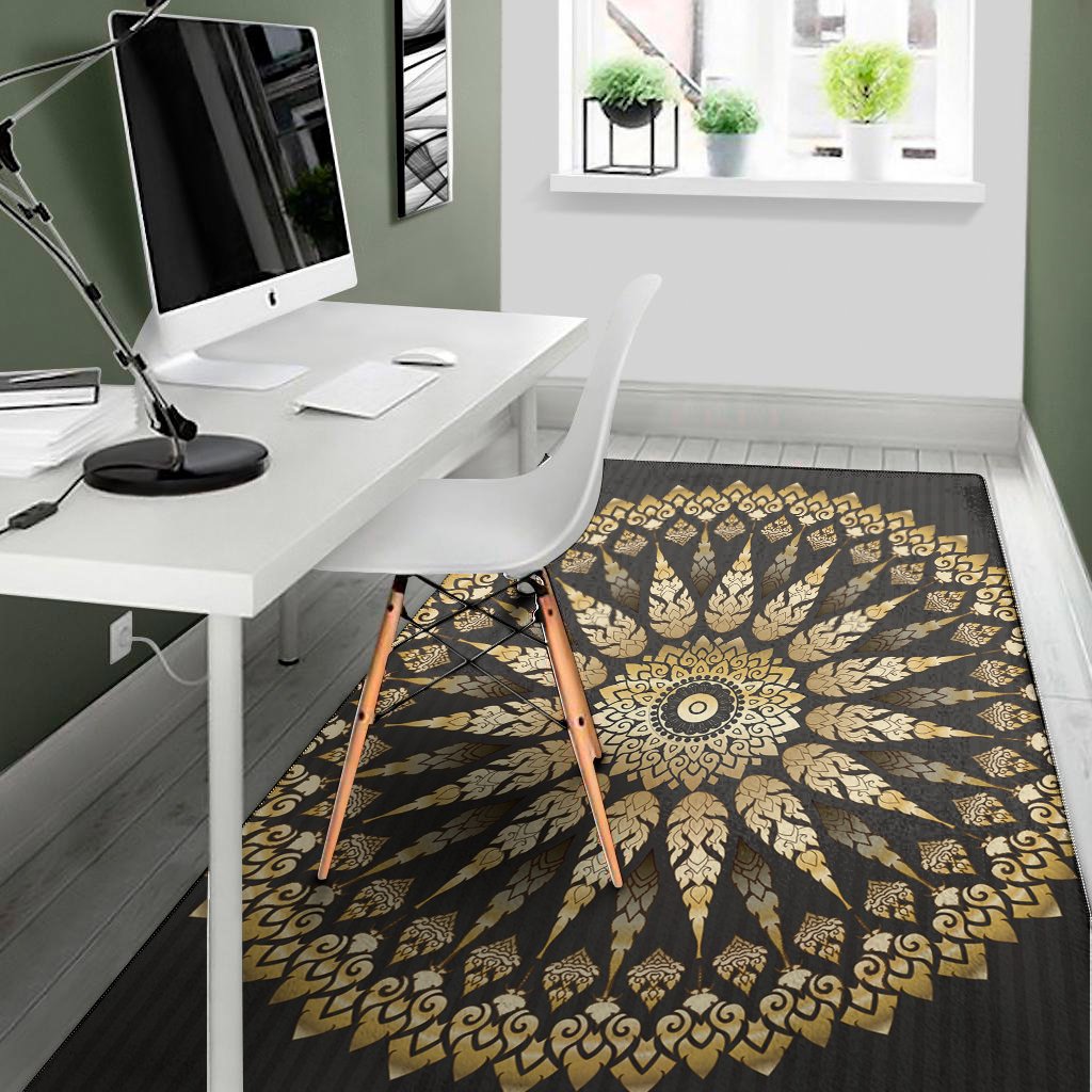 thai mandala print area rug floor decor 3196
