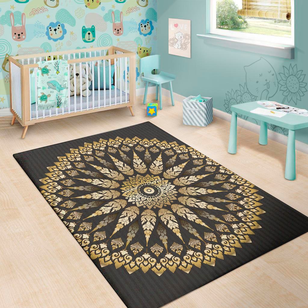 thai mandala print area rug floor decor 6190