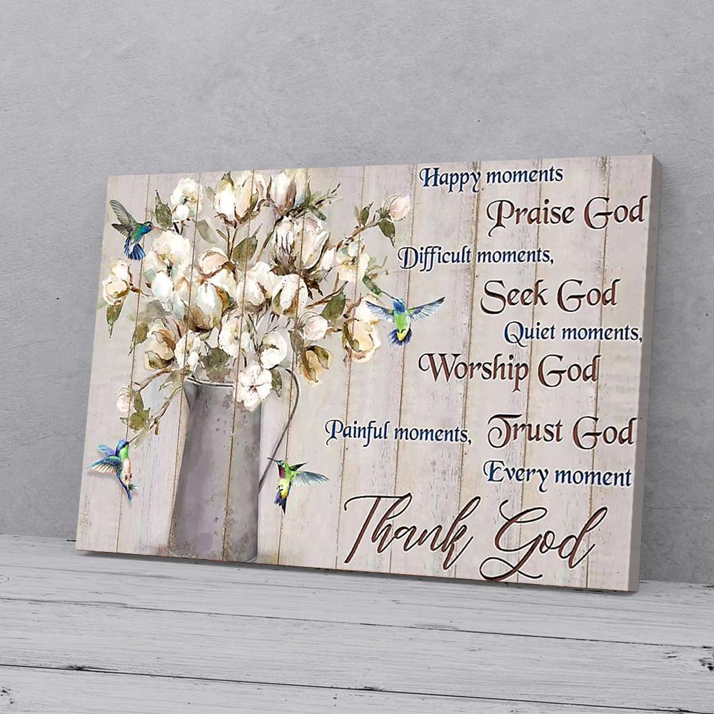 Thank God Cotton Hummingbird Canvas Prints - Wall Art Decor thank god cotton hummingbird canvas prints wall art decor 8044