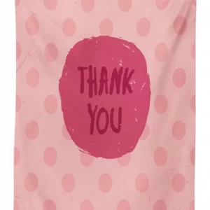 thank you wording 3d printed tablecloth table decor 1422