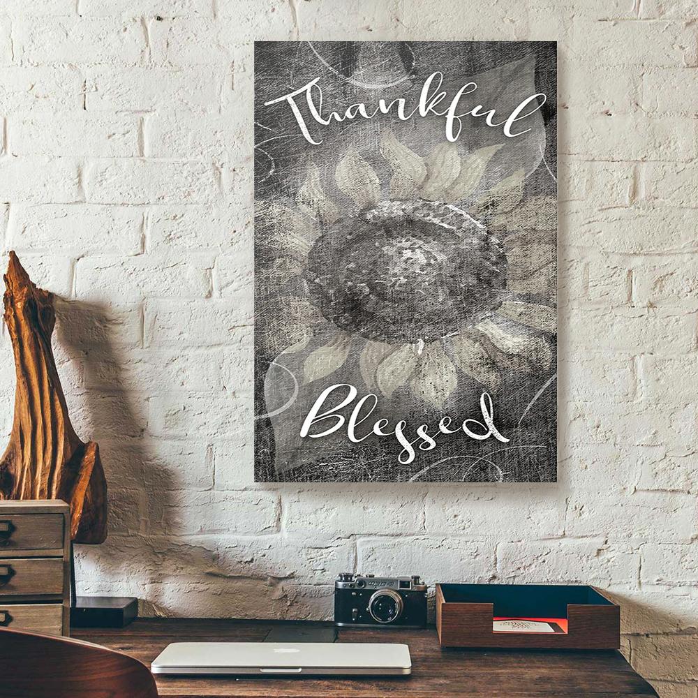 thankful blessed canvas prints wall art decor 7801
