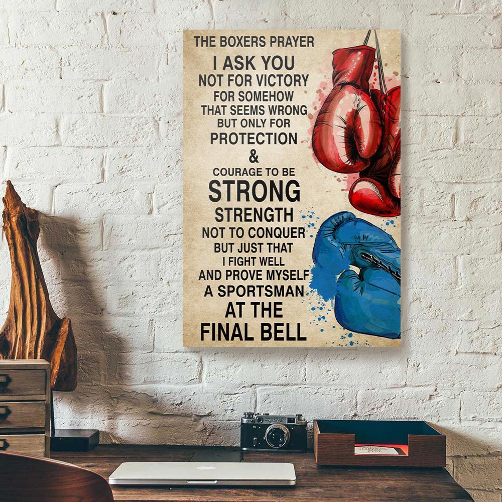 the boxers prayer canvas prints wall art decor 2888