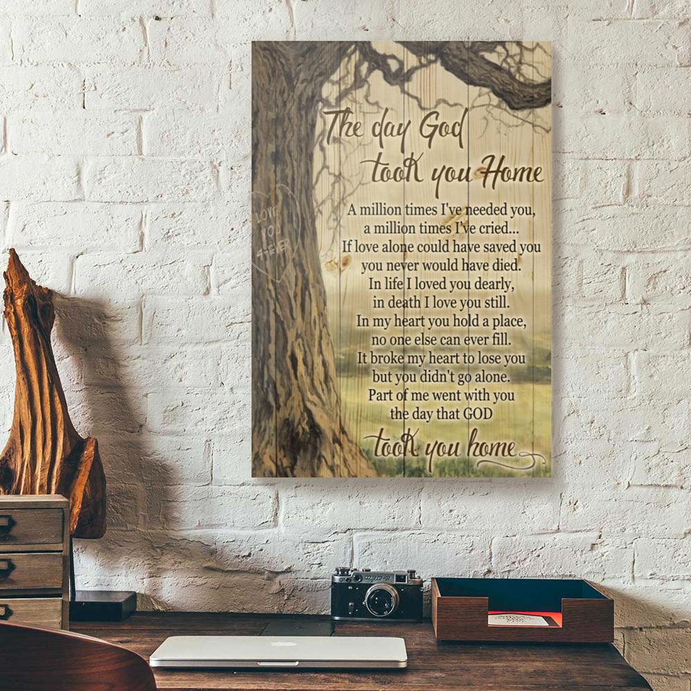 the day god took you home canvas prints wall art decor 4905