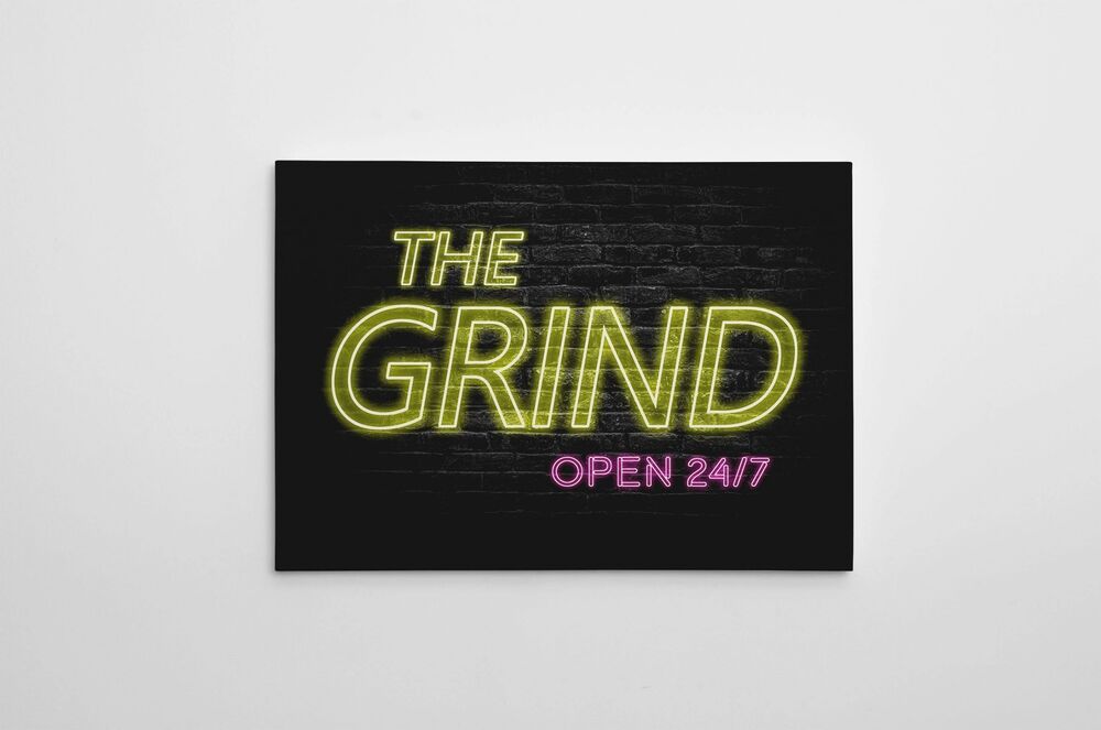 The Grind Motivational Positive Canvas Print - Wall Art Decor the grind motivational positive canvas print wall art decor 7288 scaled
