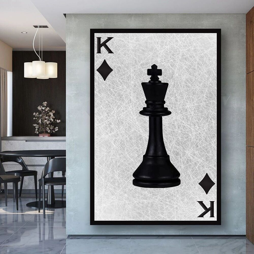 The King Motivational Positive Canvas Print - Wall Art Decor the king motivational positive canvas print wall art decor 8406