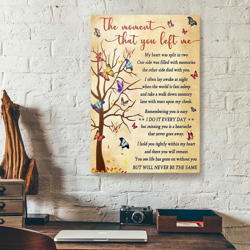 The Moment That You Left Me Butterfly Canvas Prints - Wall Art Decor the moment that you left me butterfly canvas prints wall art decor 4924