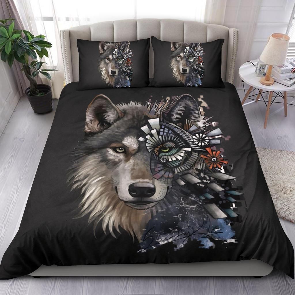 the mystery of forest wofl bedding set bedroom decor 5552
