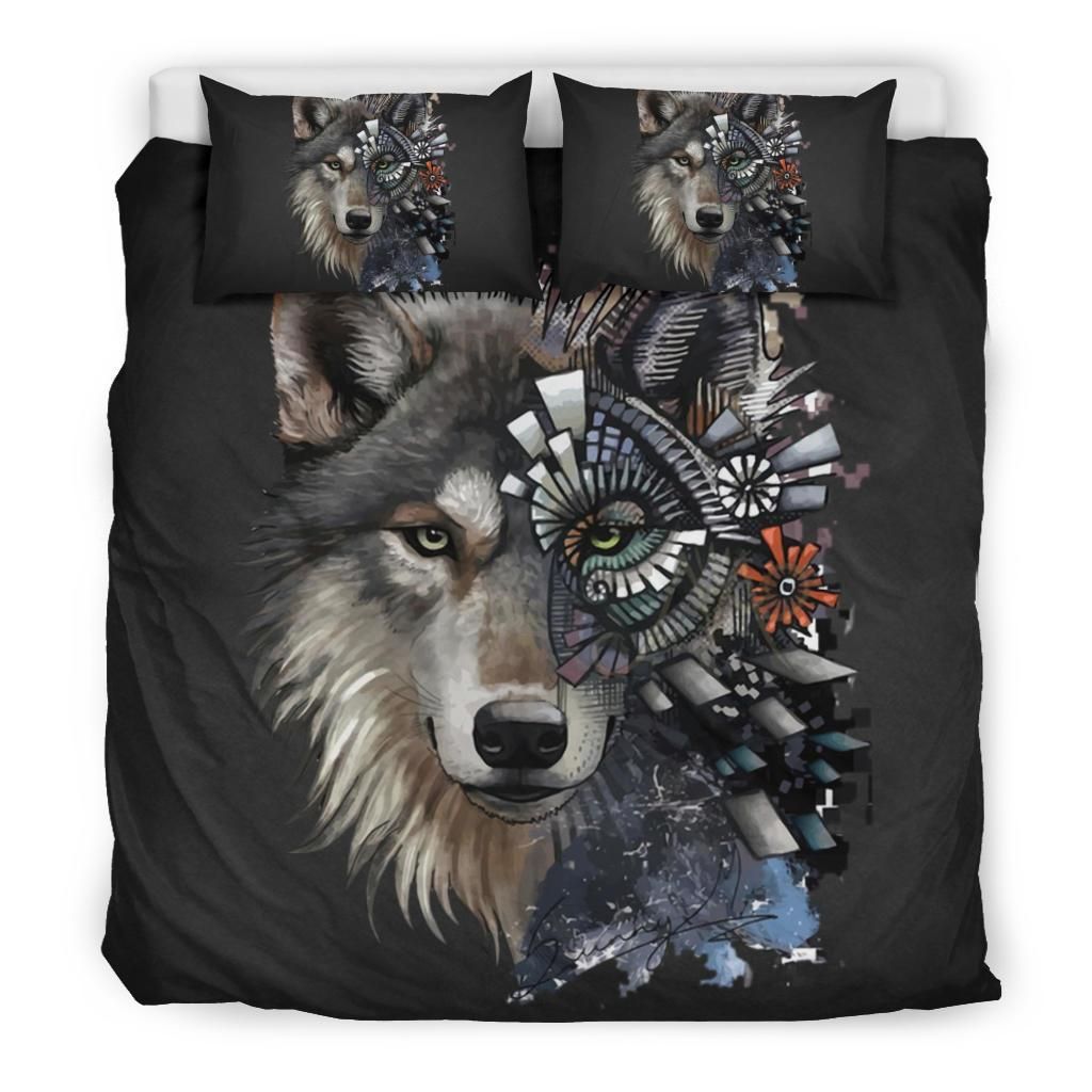 the mystery of forest wofl bedding set bedroom decor 6837