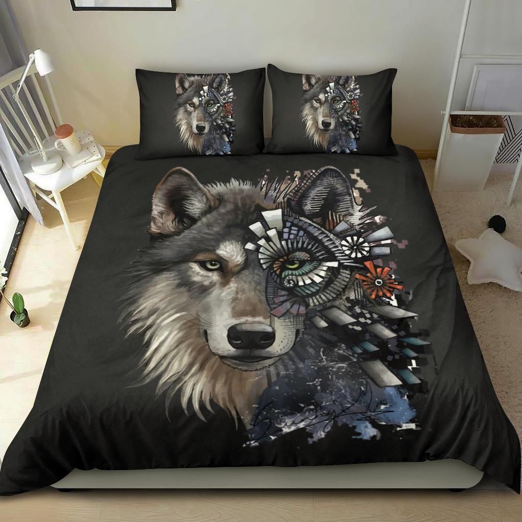 the mystery of forest wofl bedding set bedroom decor 8242