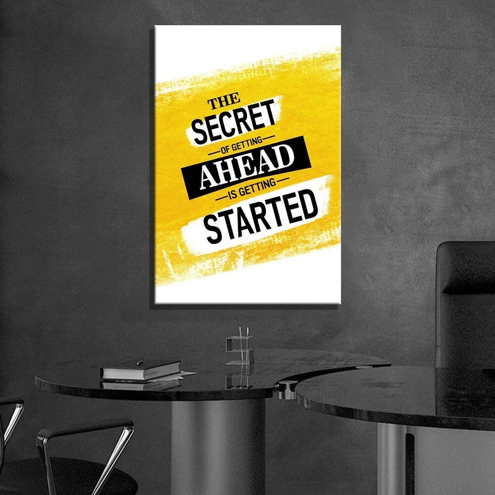 The Secret Motivational Positive Canvas Print - Wall Art Decor the secret motivational positive canvas print wall art decor 5755