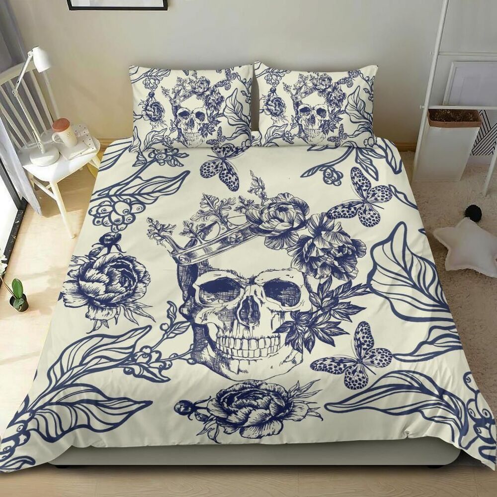 The Skull Kind Autumn Butterfly Bedding Set Bedroom Decor the skull kind autumn butterfly bedding set bedroom decor 3244