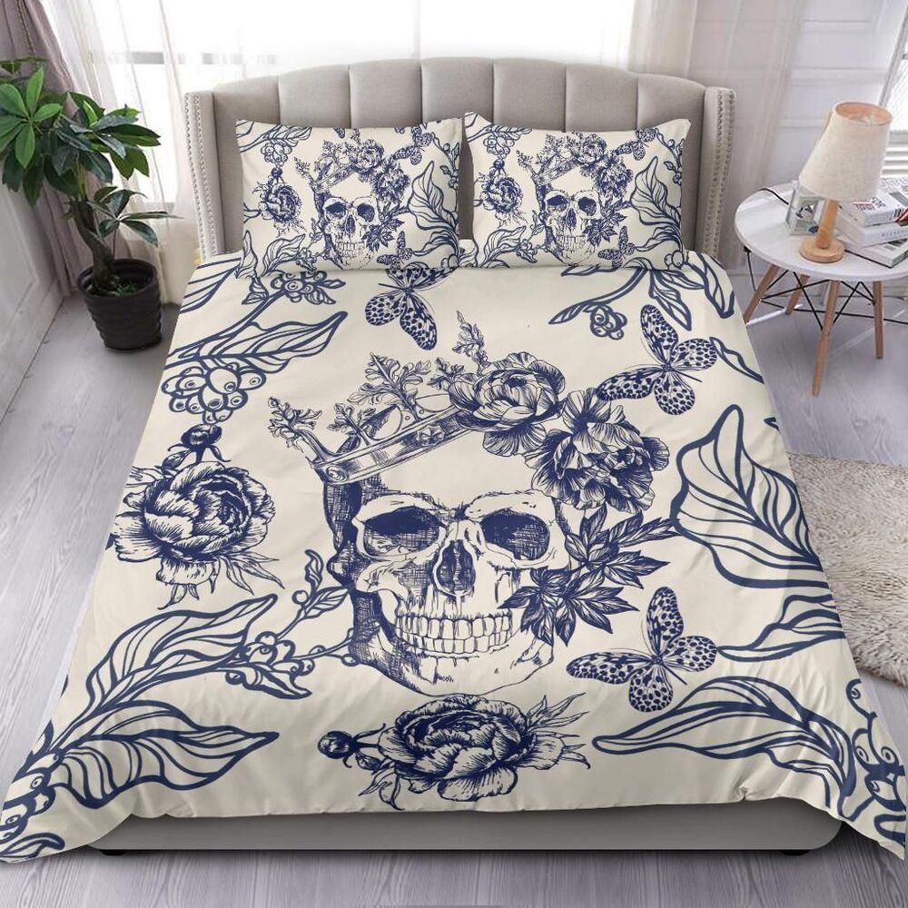 The Skull Kind Autumn Butterfly Bedding Set Bedroom Decor the skull kind autumn butterfly bedding set bedroom decor 8055