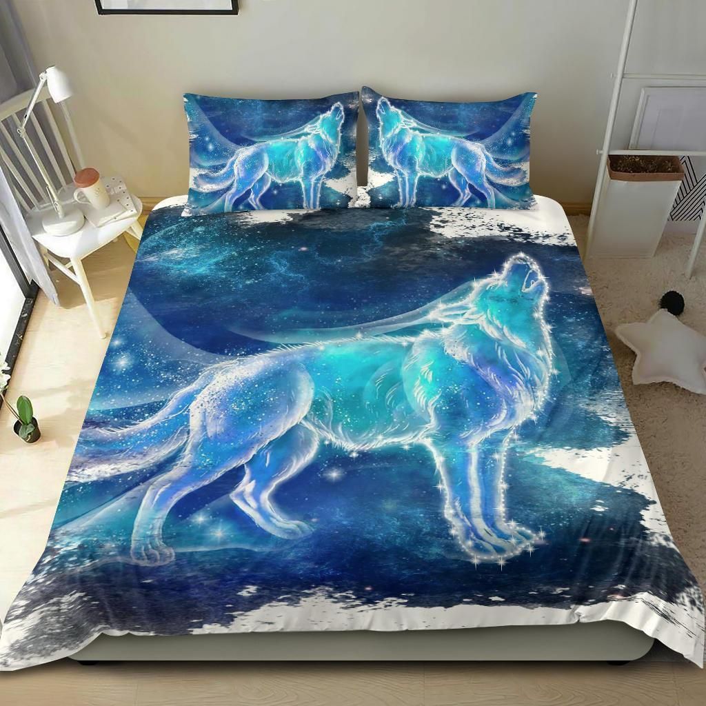 the spirit howling wolf bedding set bedroom decor 3758