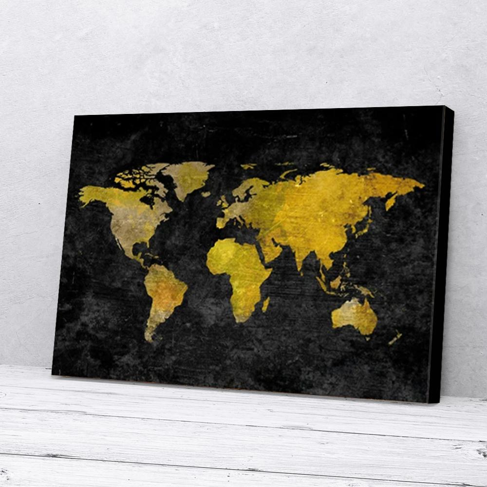 the world map canvas prints wall art decor 5926