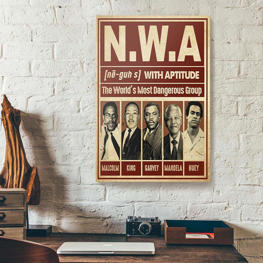 the worlds most dangerous group with aptitude nwa canvas prints wall art decor 7666