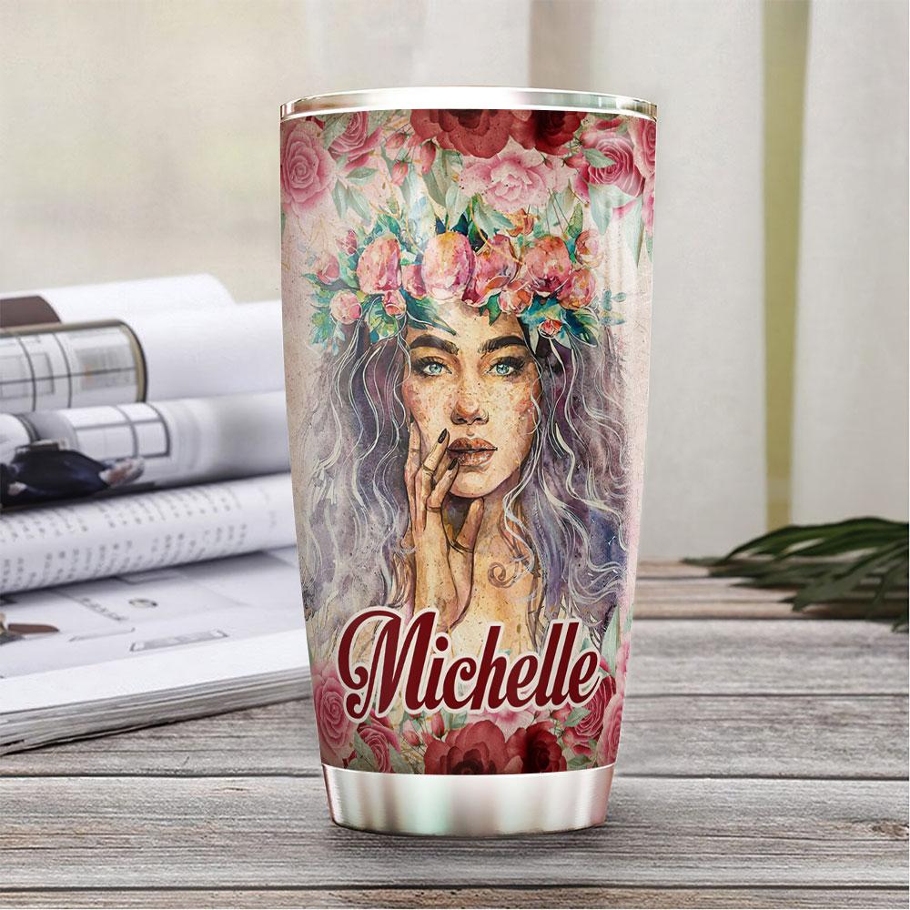 there is a secret hippie within me stainless steel tumbler 1912
