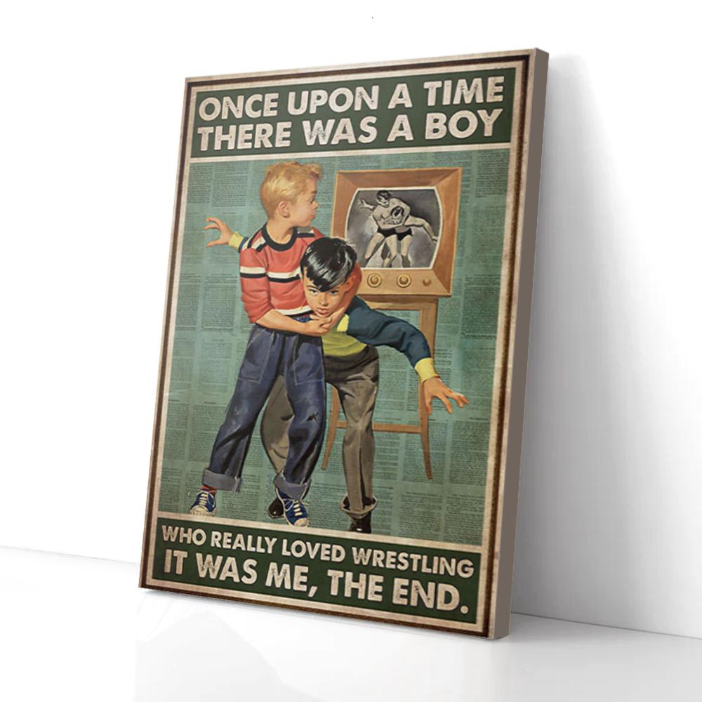 There Was A Boy Who Really Loved Wrestling Canvas Prints - Wall Art Decor there was a boy who really loved wrestling canvas prints wall art decor 4384