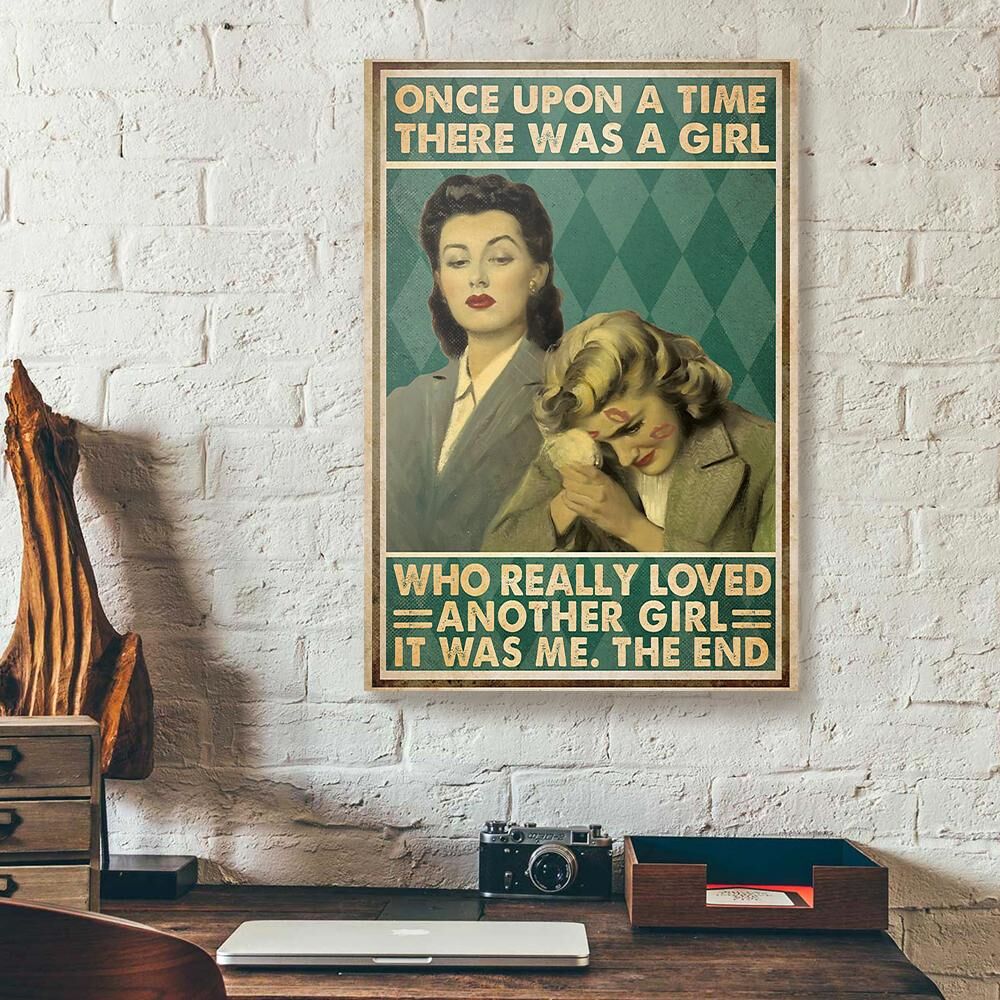 There Was A Girl Who Really Loved Another Girl Lgbt Canvas Prints - Wall Art Decor there was a girl who really loved another girl lgbt canvas prints wall art decor 5600