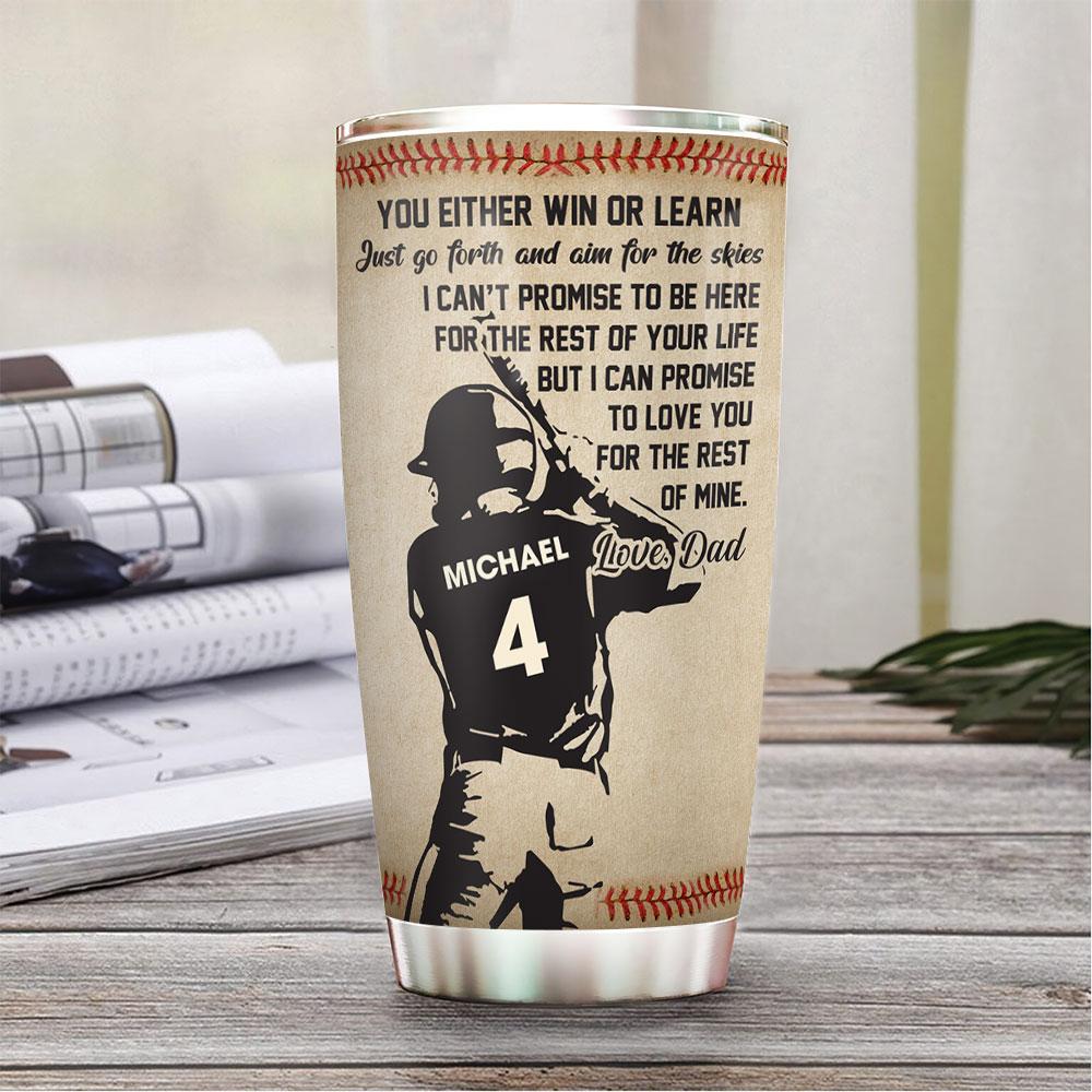 to my baseball son stainless steel tumbler 6417
