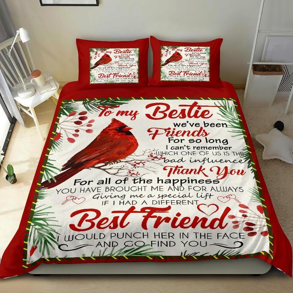 to my bestie thanks for all of the happiness bedding set bedroom decor 8147
