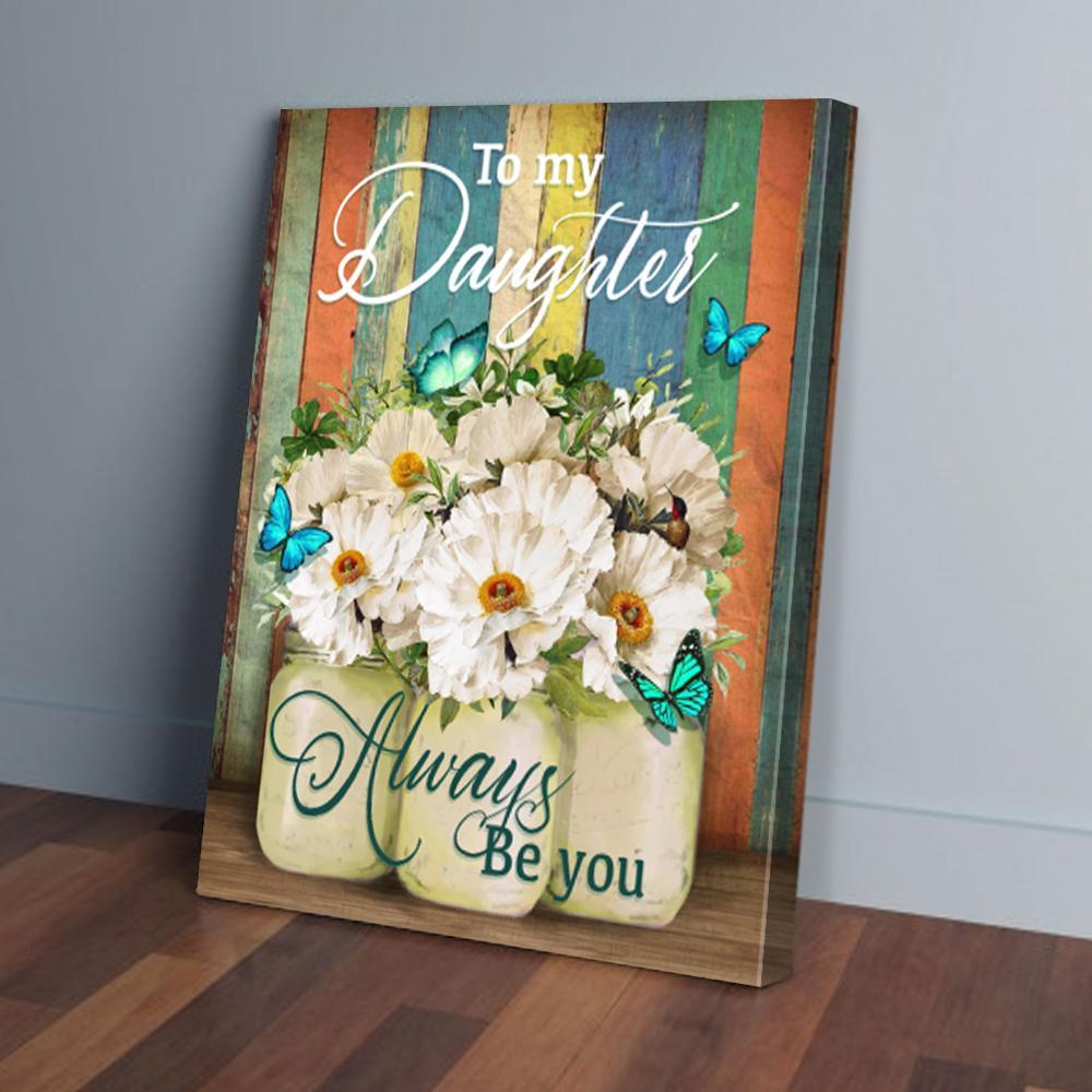 to my daughter butterfly canvas prints wall art decor 1738
