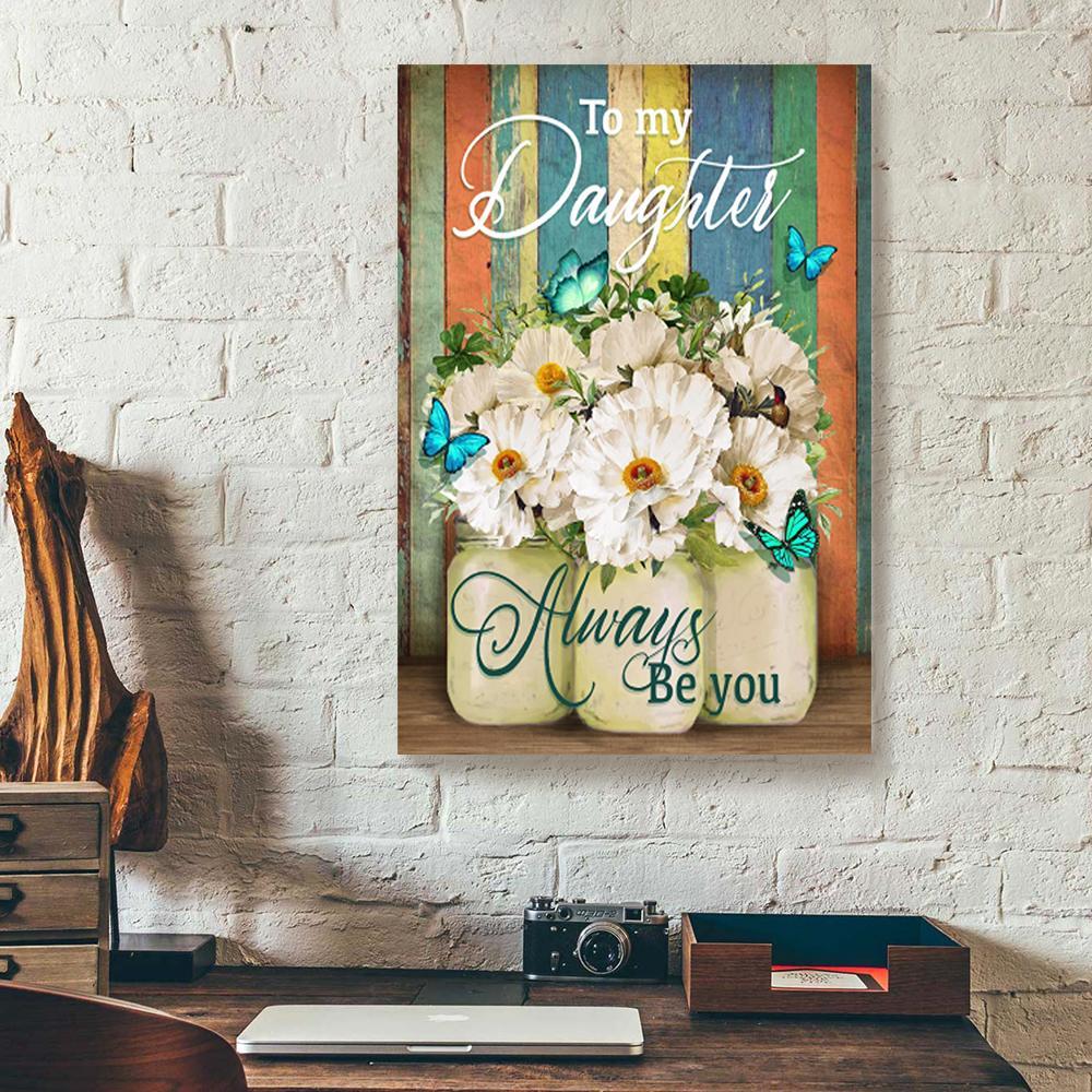 to my daughter butterfly canvas prints wall art decor 2718