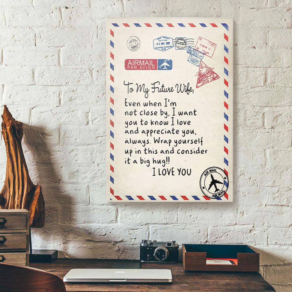 to my future wife husband canvas prints wall art decor 7009