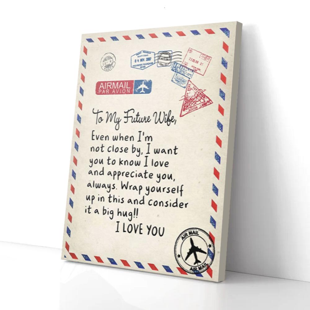 to my future wife husband canvas prints wall art decor 7362