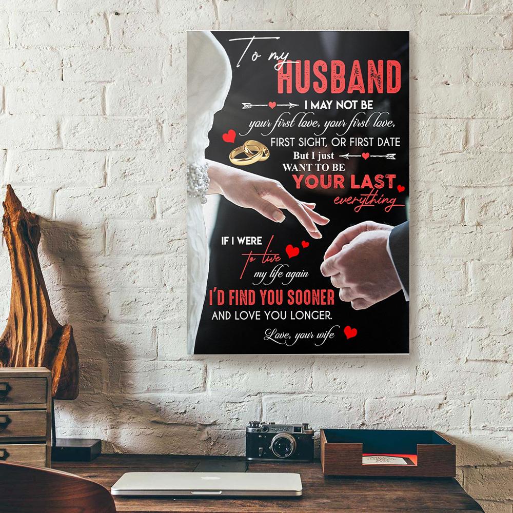 To My Husband Couple Rings Wife Canvas Prints - Wall Art Decor to my husband couple rings wife canvas prints wall art decor 6923