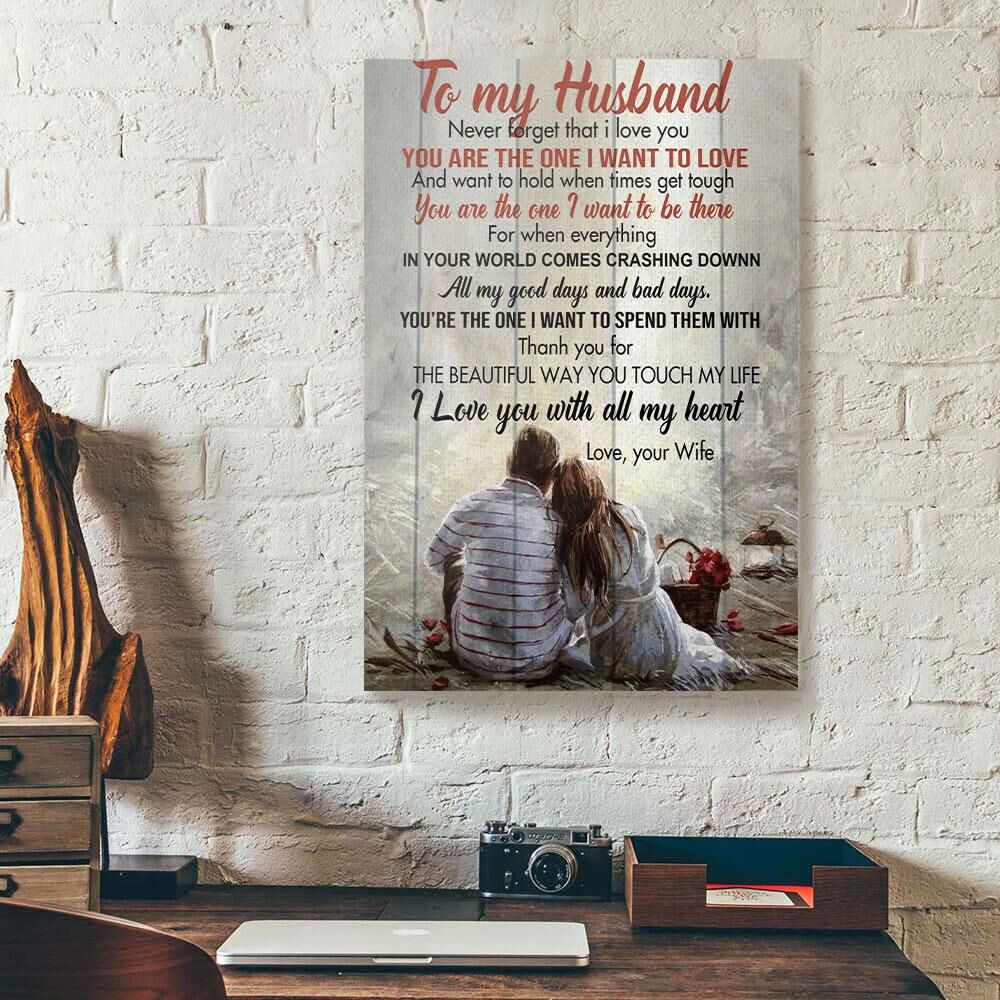 To My Husband Couples Love Wife Canvas Prints - Wall Art Decor to my husband couples love wife canvas prints wall art decor 2984
