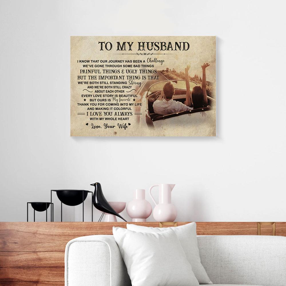 To My Husband Wife Canvas Prints - Wall Art Decor to my husband wife canvas prints wall art decor 1804