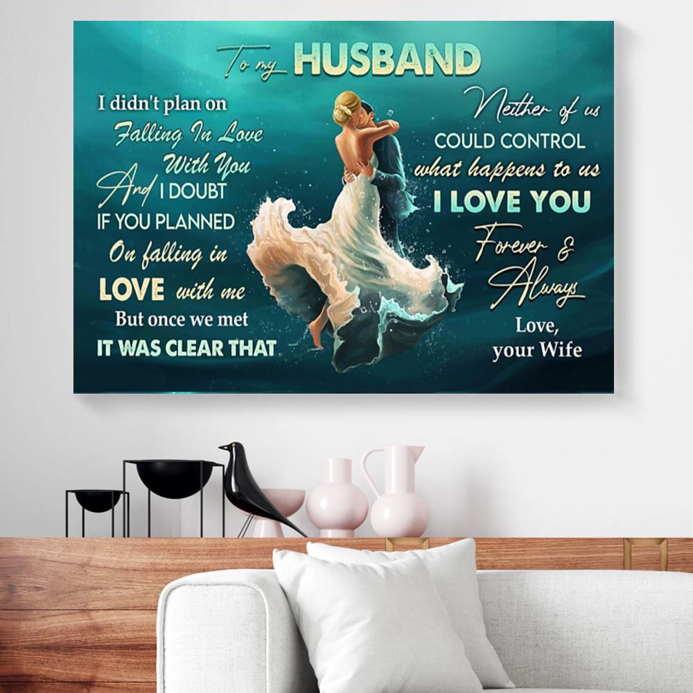 To My Husband Wife Love Canvas Prints - Wall Art Decor to my husband wife love canvas prints wall art decor 6243