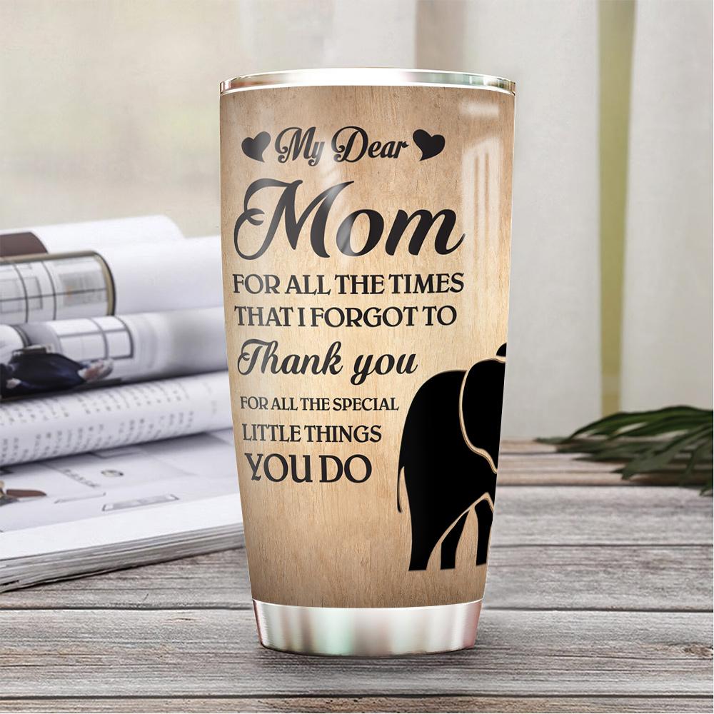 To My Mom Gif For Mom Best Gift For Mother My Dear Elephant Mom And Child Pattern Stainless Steel Tumbler to my mom gif for mom best gift for mother my dear elephant mom and child pattern stainless steel tumbler 5839